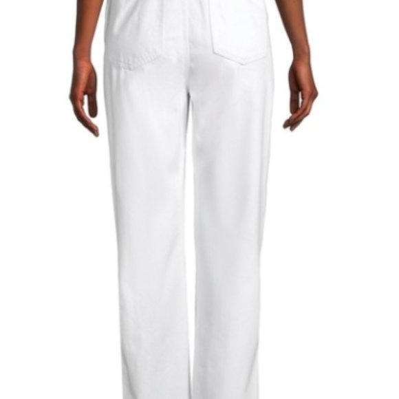 WEWOREWHAT BASIC Overalls LONG Denim jeans White - Picture 3 of 6